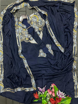 1 Minute Saree with Coat - Heavy Crep