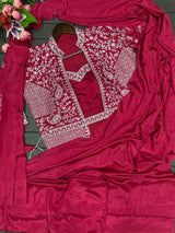 1 Minute Saree Ready To Wear with Full Coat - Heavy Rangoli