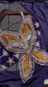 1 Minute Sarees - Heavy Chinon