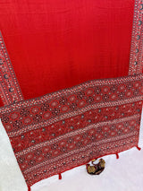AJRAKH MIRROR saree new design