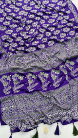 AJRAKH MIRROR sareeWith 3000 mirror all over saree