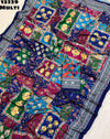 Crepe Silk with Ajrakh Mirror saree