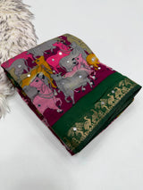 Mangalkari Viscose with 1500+real mirror work 1299/-