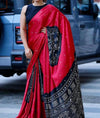 Pure gaji silk saree with real mirror