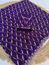 Premium space silk saree with beautiful hand work 1st Edition sarees