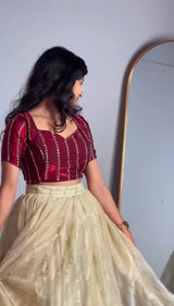 New Launching Top Trending & Most Selling Fully Stitched Space Silk With Beautiful Sequins Embroidery Work