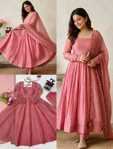 Designer Gown with Pent Set – Elegant Ethnic Wear