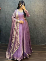 Space Silk Crush Gown
