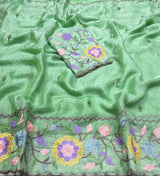 Space silk Embroidery