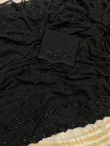 Georgette Hand work saree