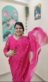 1 MinReady To Wear soft breathable Georgette Saree