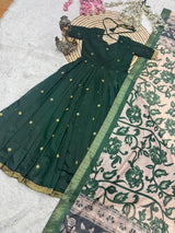 Gown with Jaacquard weaving zari butti