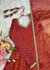 Moss silk anarkali