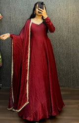 Space Silk Crush Gown