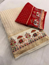 Viscous chex sarees