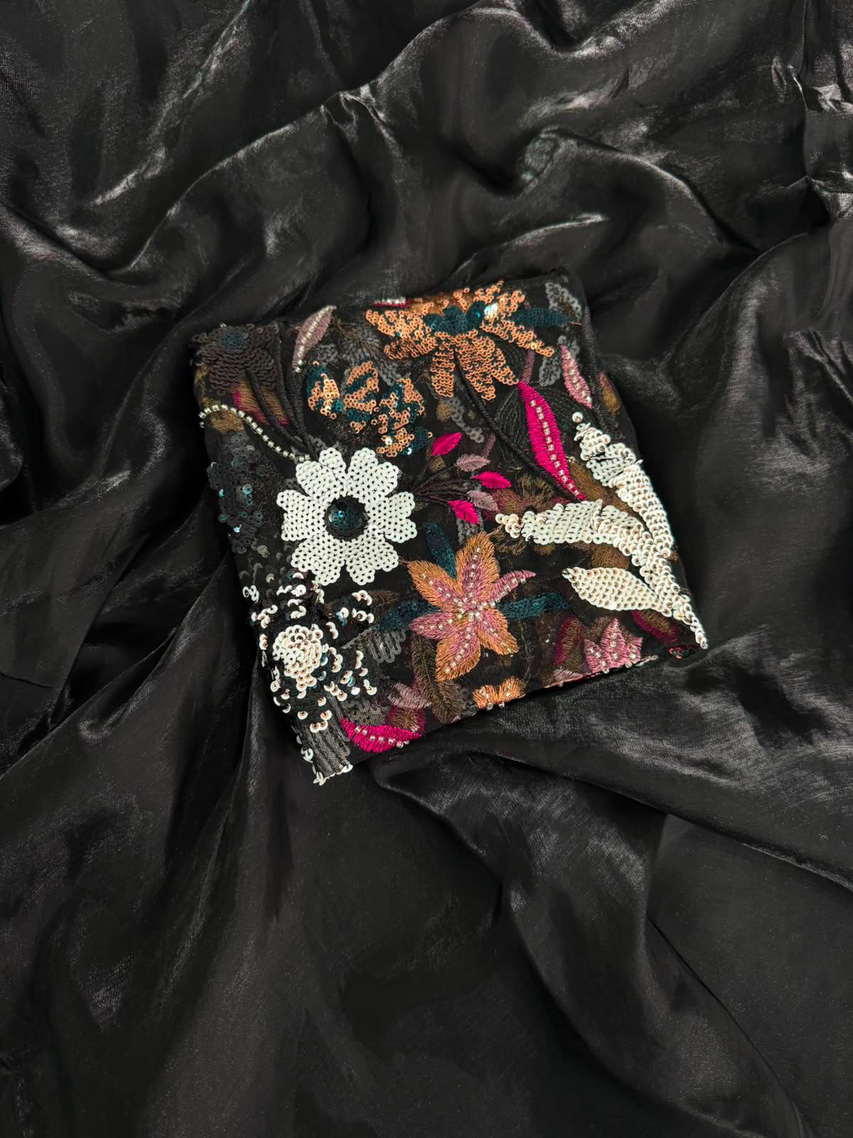 Space silk sattin with imported blouse
