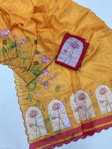 Floral Tebby Silk Saree