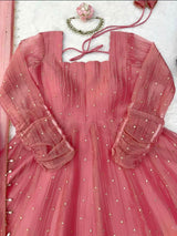Designer Gown with Pent Set – Elegant Ethnic Wear