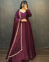 Space Silk Crush Gown