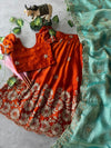 Space silk kids lehenga
