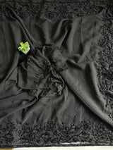 Georgette handwork sarees