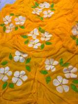 Chiffon Brush Print Saree