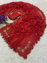 Ranngoli crushed sarees