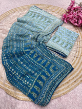 Dual shade karina kapoor inspired Georgette sarees
