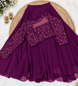 Georgette lehenga set
