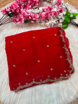 Single line Premium Space silk handwork sarees