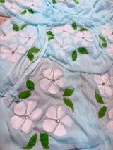 Chiffon Brush Print Saree