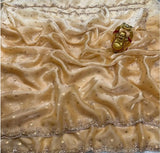 Space silk zari butii with handwork