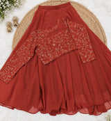 Georgette lehenga set