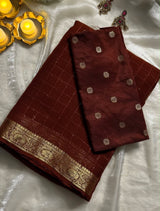 Viscous Georgette with sequence work