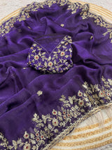 Space silk Chiffon Dual ton