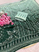 Dual shade karina kapoor inspired Georgette sarees