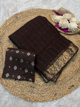 Viscous Georgette with sequence work