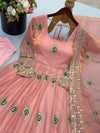 Space Silk Gown With Sequence work