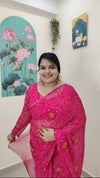 1 MinReady To Wear soft breathable Georgette Saree