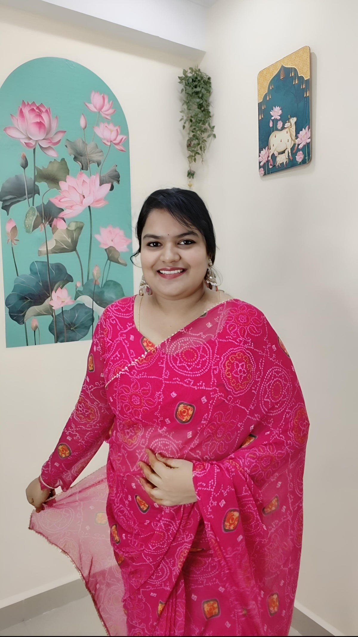 1 MinReady To Wear soft breathable Georgette Saree