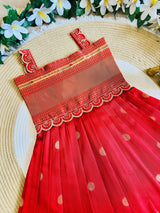 Paithani Silk Gown with Designer Coat