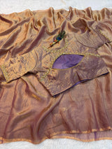 Premium Space Silk Plain Saree