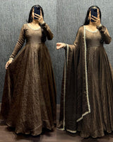 Space Silk Crush Gown