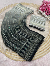 Dual shade karina kapoor inspired Georgette sarees
