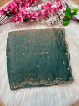 Single line Premium Space silk handwork sarees