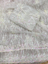 Butterfly net saree