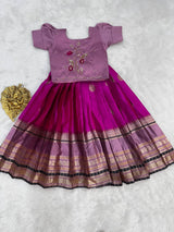 Kids lehenga with handwork