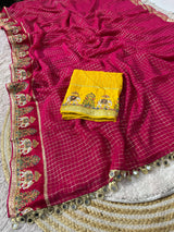 Viscous chex sarees
