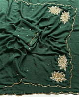Ranggoli Crush handwork saree