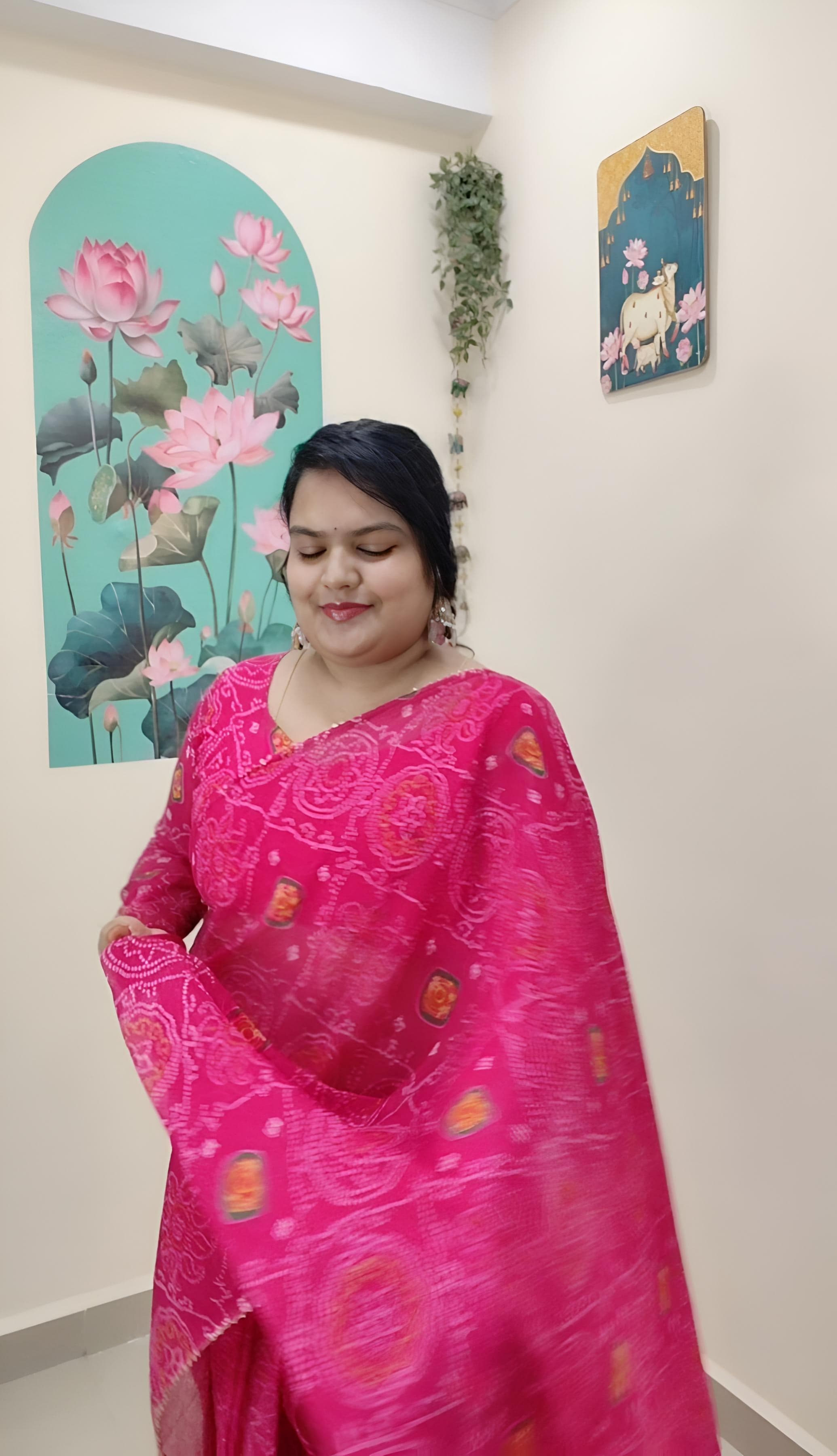 1 MinReady To Wear soft breathable Georgette Saree